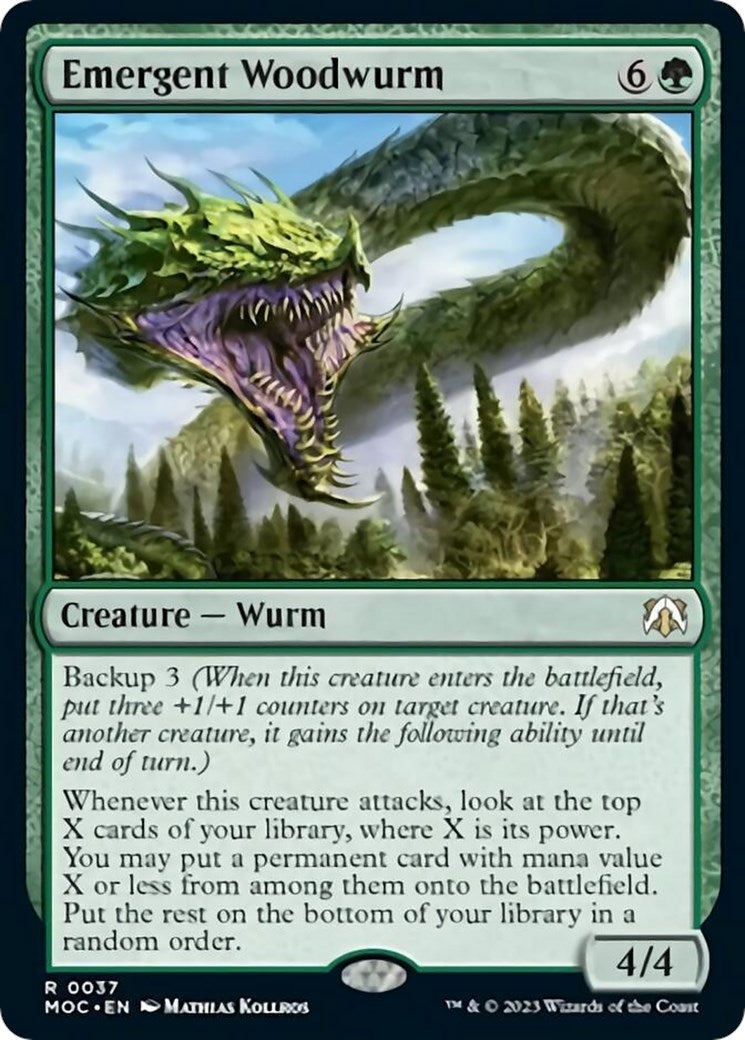 Image for Emergent Woodwurm (37) (March of the Machine) - Magic: The Gathering