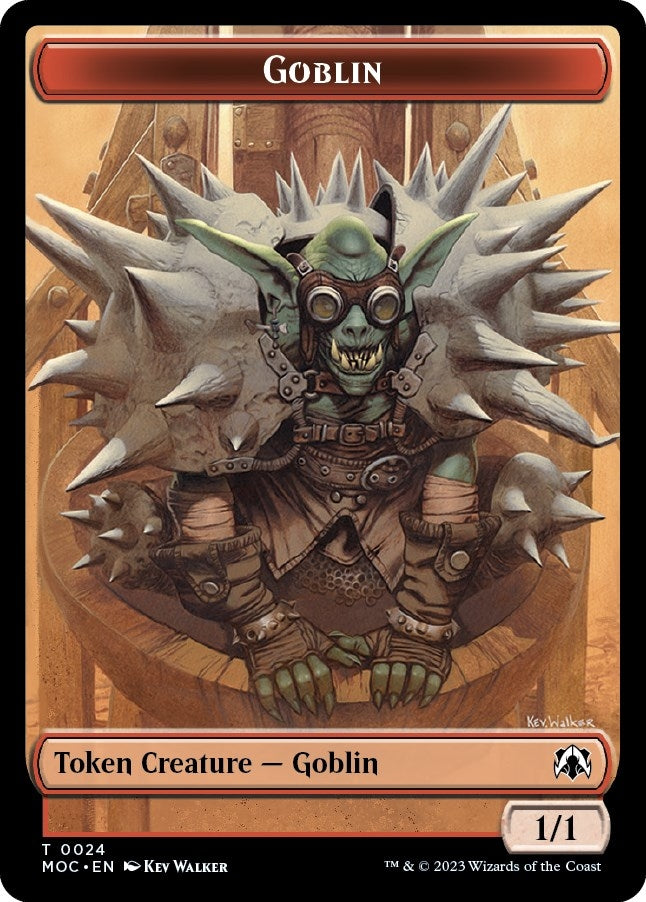 Image for Goblin // Sliver Double-sided Token (24 // 2) (March of the Machine) - Magic: The Gathering