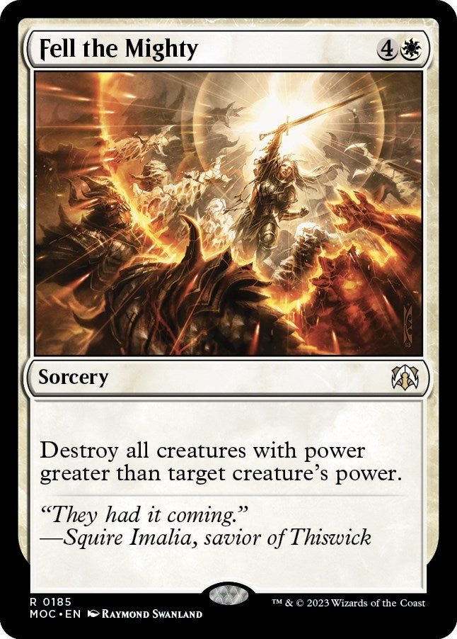 Image for Fell the Mighty (185) (March of the Machine) - Magic: The Gathering