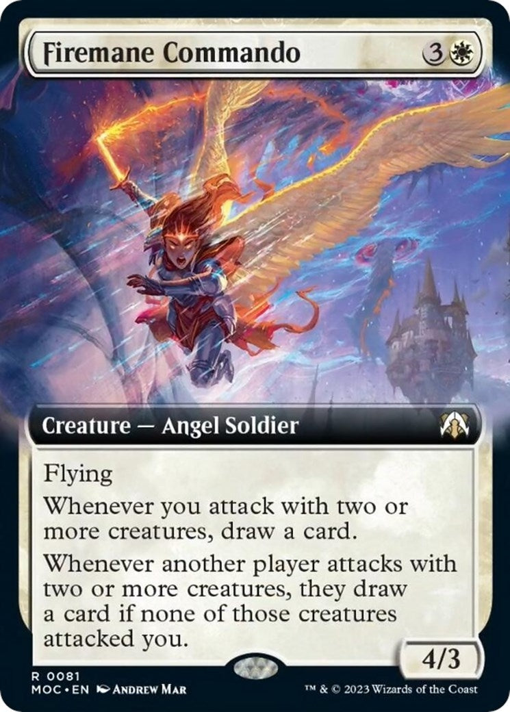 Image for Firemane Commando (Extended Art) (81) (March of the Machine) - Magic: The Gathering