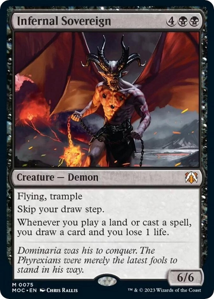 Image for Infernal Sovereign (75) (March of the Machine) - Magic: The Gathering