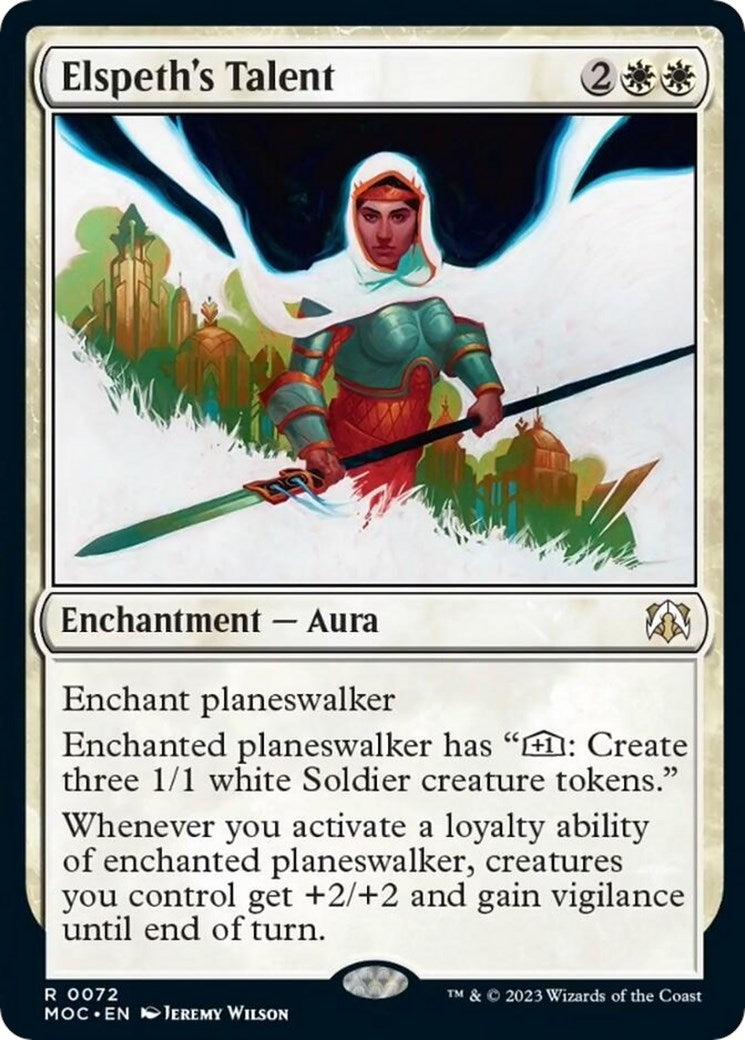 Image for Elspeth's Talent (72) (March of the Machine) - Magic: The Gathering
