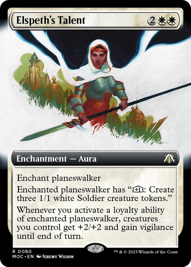 Image for Elspeth's Talent (Extended Art) (80) (March of the Machine) - Magic: The Gathering