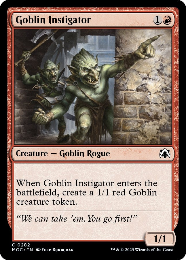 Image for Goblin Instigator (282) (March of the Machine) - Magic: The Gathering