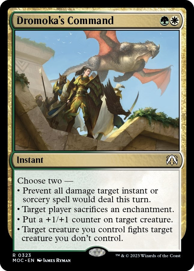 Image for Dromoka's Command (323) (March of the Machine) - Magic: The Gathering