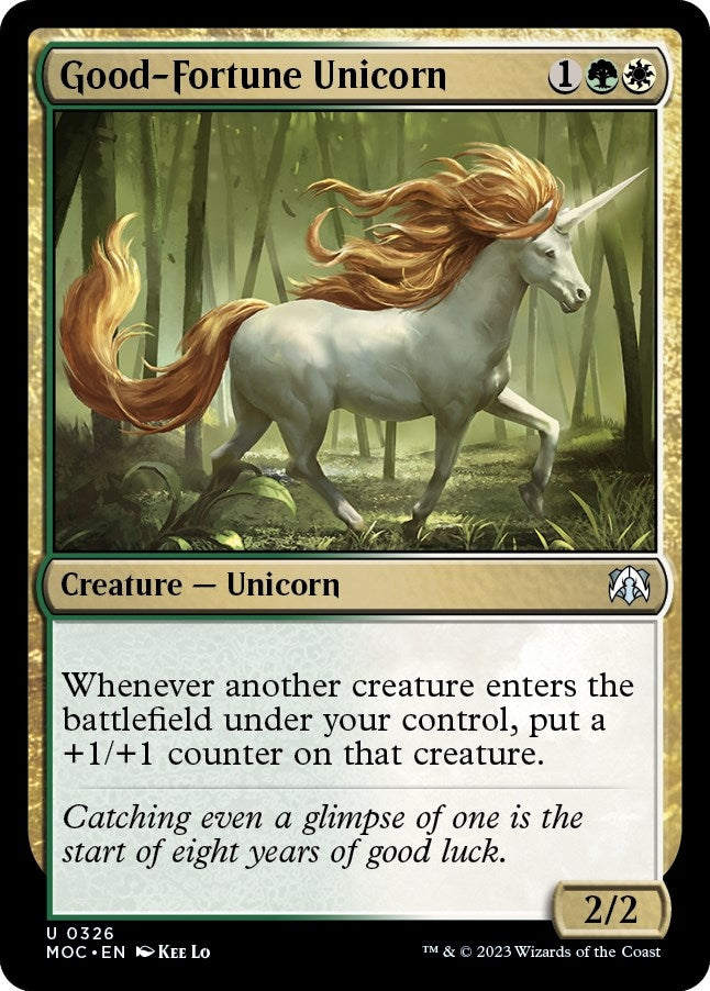 Image for Good-Fortune Unicorn (326) (March of the Machine) - Magic: The Gathering
