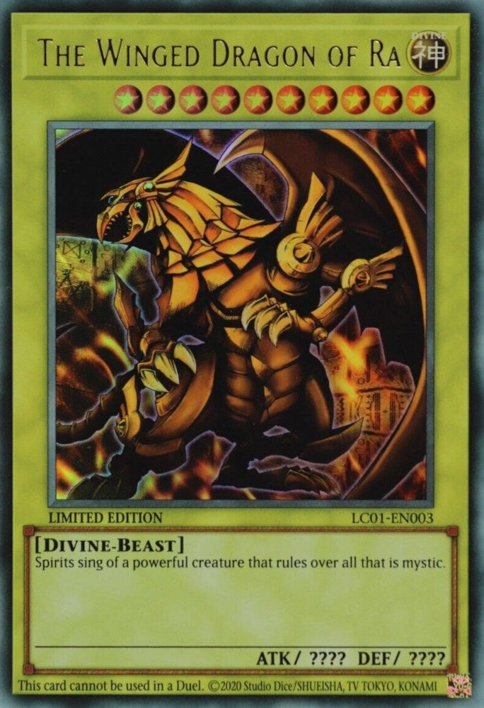 Image for The Winged Dragon of Ra (25th Anniversary Edition) (LC01-EN003) (LC01) - YuGiOh