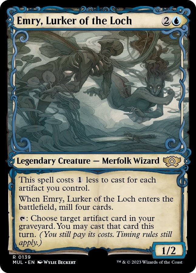 Image for Emry, Lurker of the Loch (Halo Foil) (139) (March of the Machine: Multiverse Legends) - Magic: The Gathering