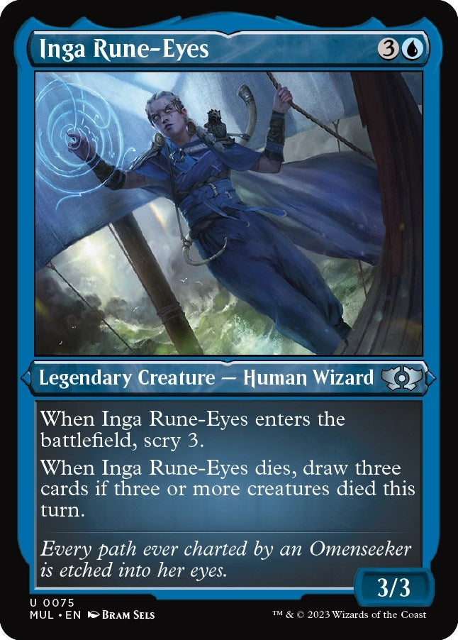 Image for Inga Rune-Eyes (Foil Etched) (75) (March of the Machine: Multiverse Legends) - Magic: The Gathering