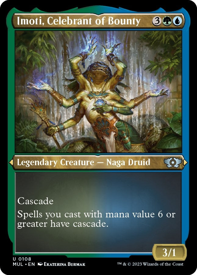 Image for Imoti, Celebrant of Bounty (Foil Etched) (108) (March of the Machine: Multiverse Legends) - Magic: The Gathering
