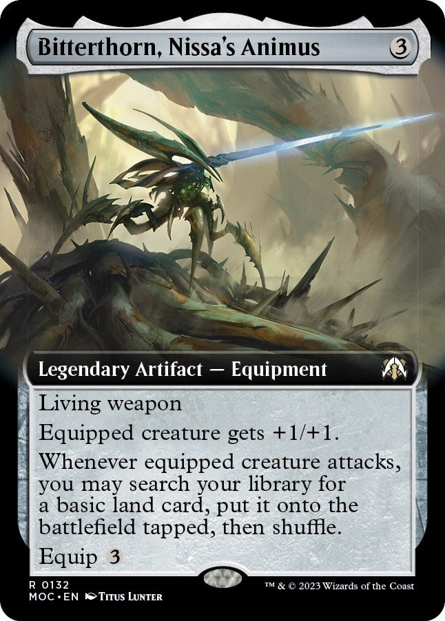 Image for Bitterthorn, Nissa's Animus (Extended Art) (132) (March of the Machine) - Magic: The Gathering