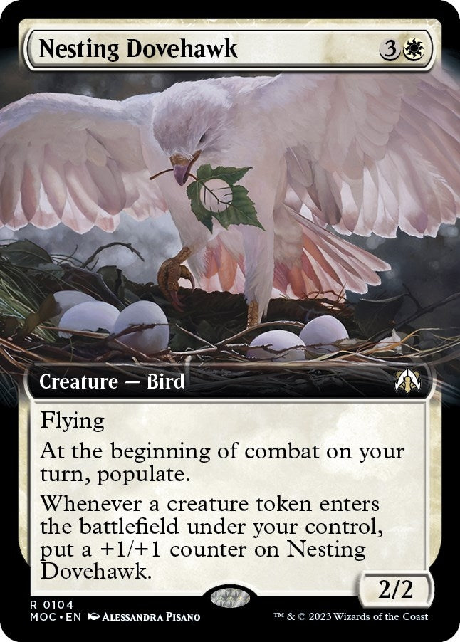 Nesting Dovehawk (Extended Art) (104) (March of the Machine)