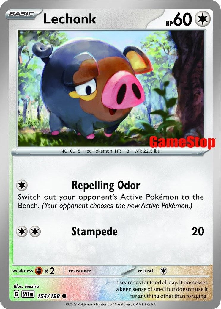 Image for Lechonk - 154/198 (GameStop Promo) (154/198) (MCAP) - Pokemon