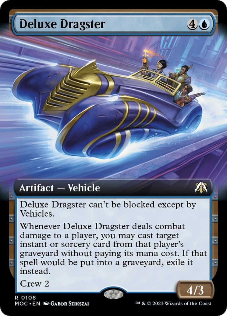 Image for Deluxe Dragster (Extended Art) (108) (March of the Machine) - Magic: The Gathering