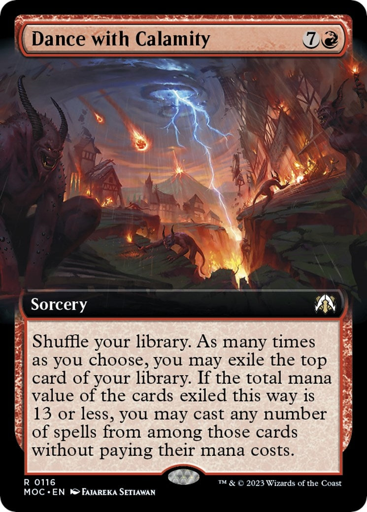 Image for Dance with Calamity (Extended Art) (116) (March of the Machine) - Magic: The Gathering