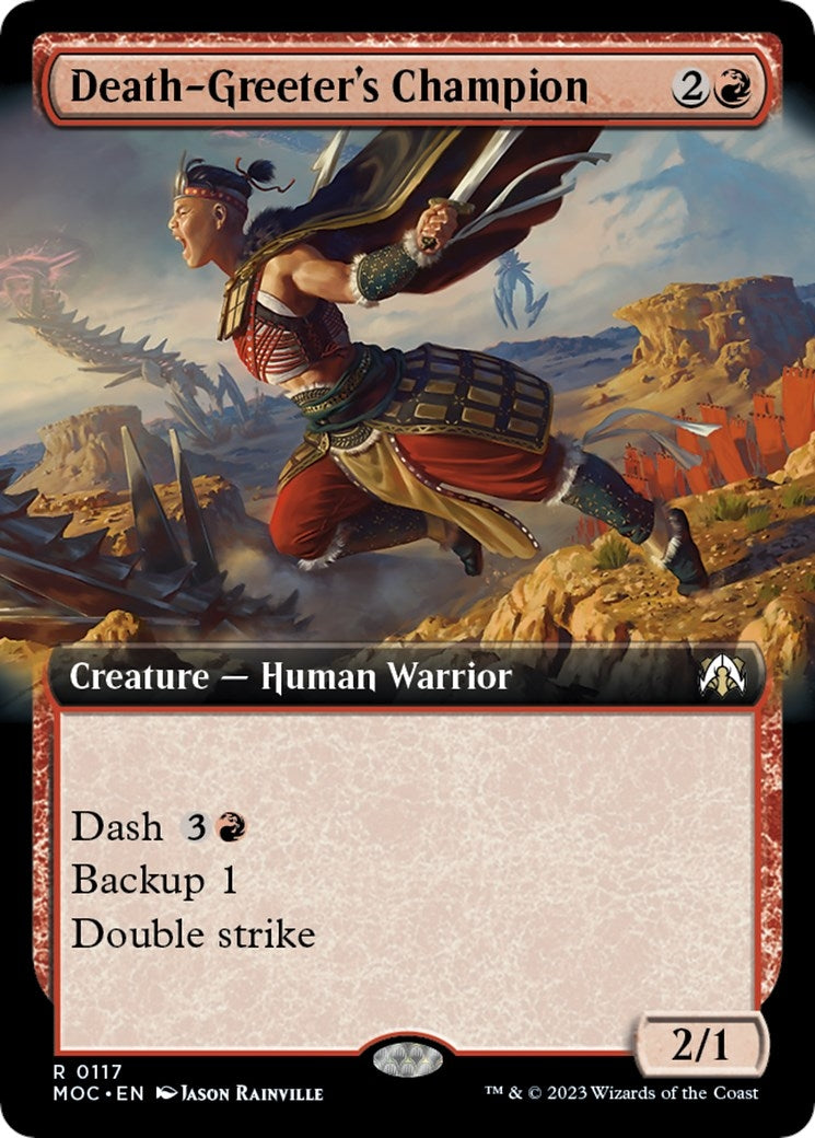 Image for Death-Greeter's Champion (Extended Art) (117) (March of the Machine) - Magic: The Gathering