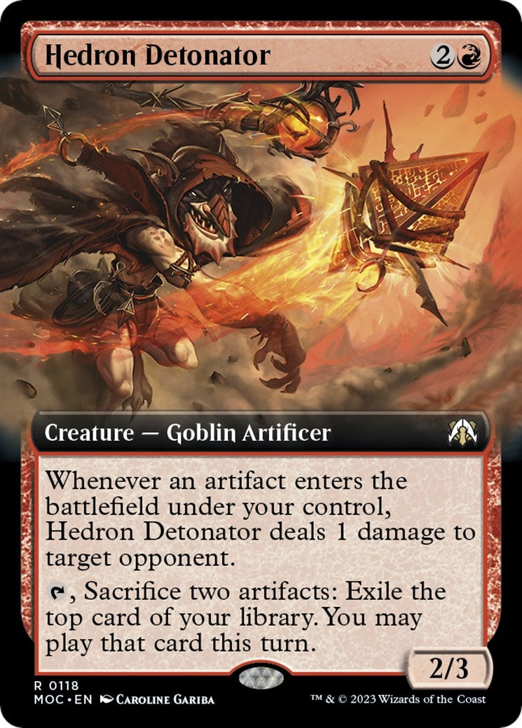 Image for Hedron Detonator (Extended Art) (118) (March of the Machine) - Magic: The Gathering