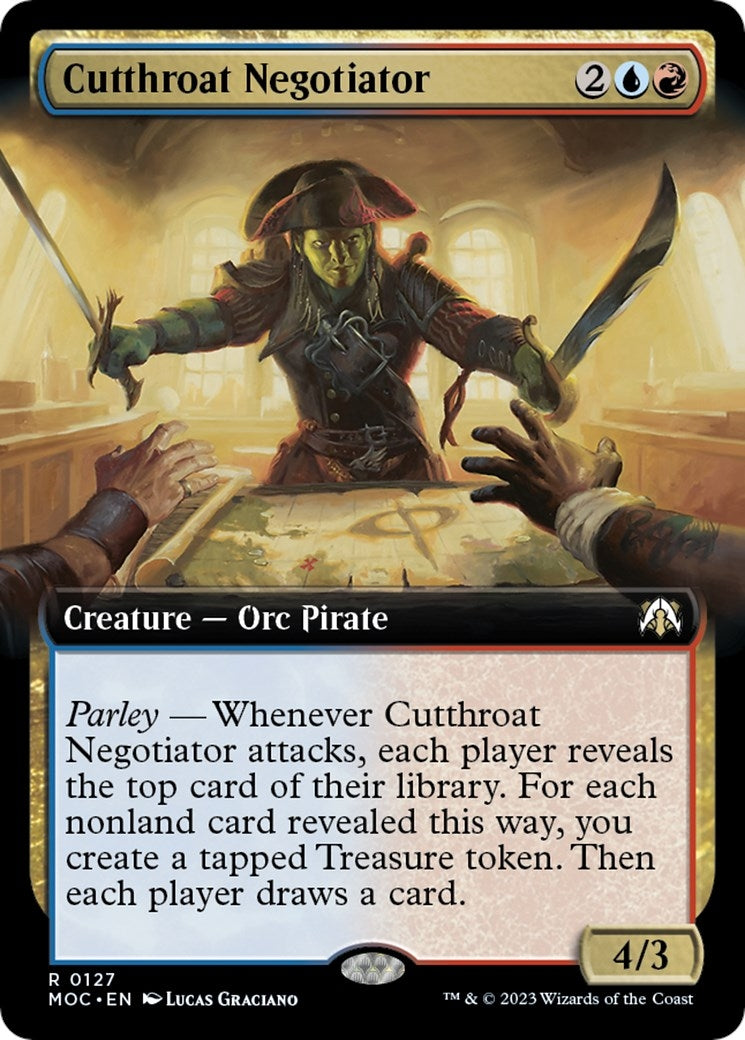Image for Cutthroat Negotiator (Extended Art) (127) (March of the Machine) - Magic: The Gathering