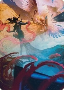 Image for Drana and Linvala Art Card (58) (March of the Machine) - Magic: The Gathering