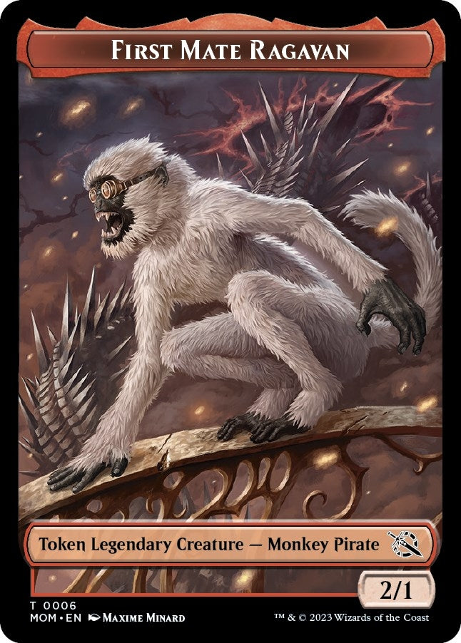 Image for First Mate Ragavan Token (6) (March of the Machine) - Magic: The Gathering