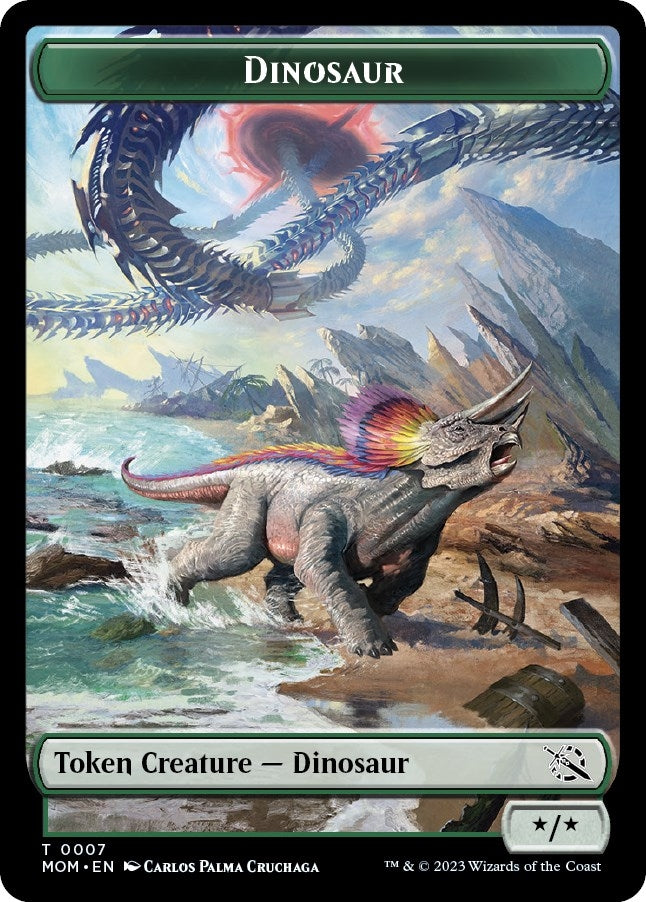 Image for Dinosaur Token (7) (March of the Machine) - Magic: The Gathering
