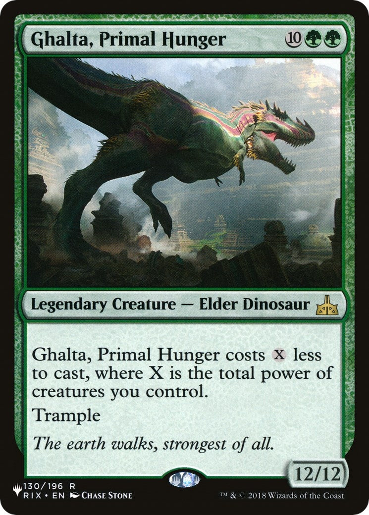 Image for Ghalta, Primal Hunger (130/196) (The List Reprints) - Magic: The Gathering