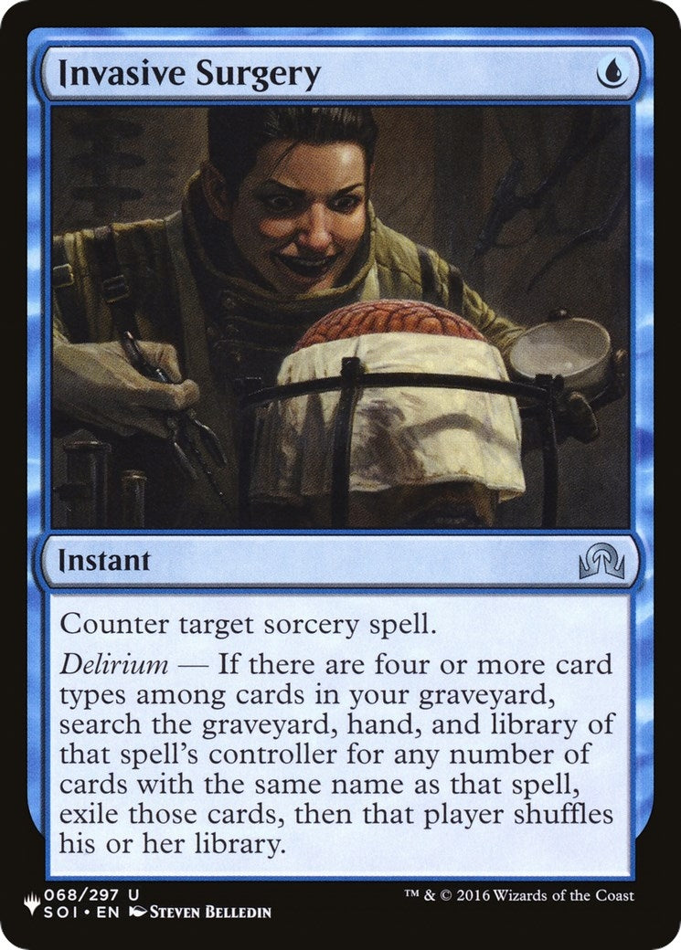 Image for Invasive Surgery (068/297) (The List Reprints) - Magic: The Gathering