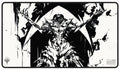 Image for March of the Machine Elesh Norn Black Stitched Standard Gaming Playmat for Magic: The Gathering - Playmats