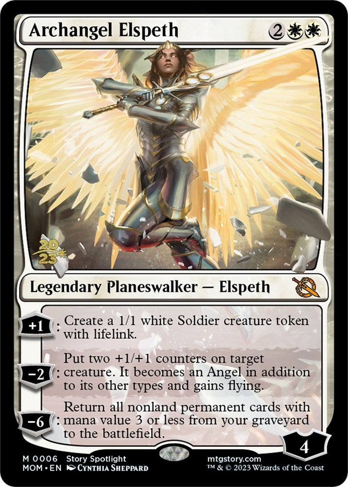 Image for Archangel Elspeth (6) (Prerelease Cards) - Magic: The Gathering