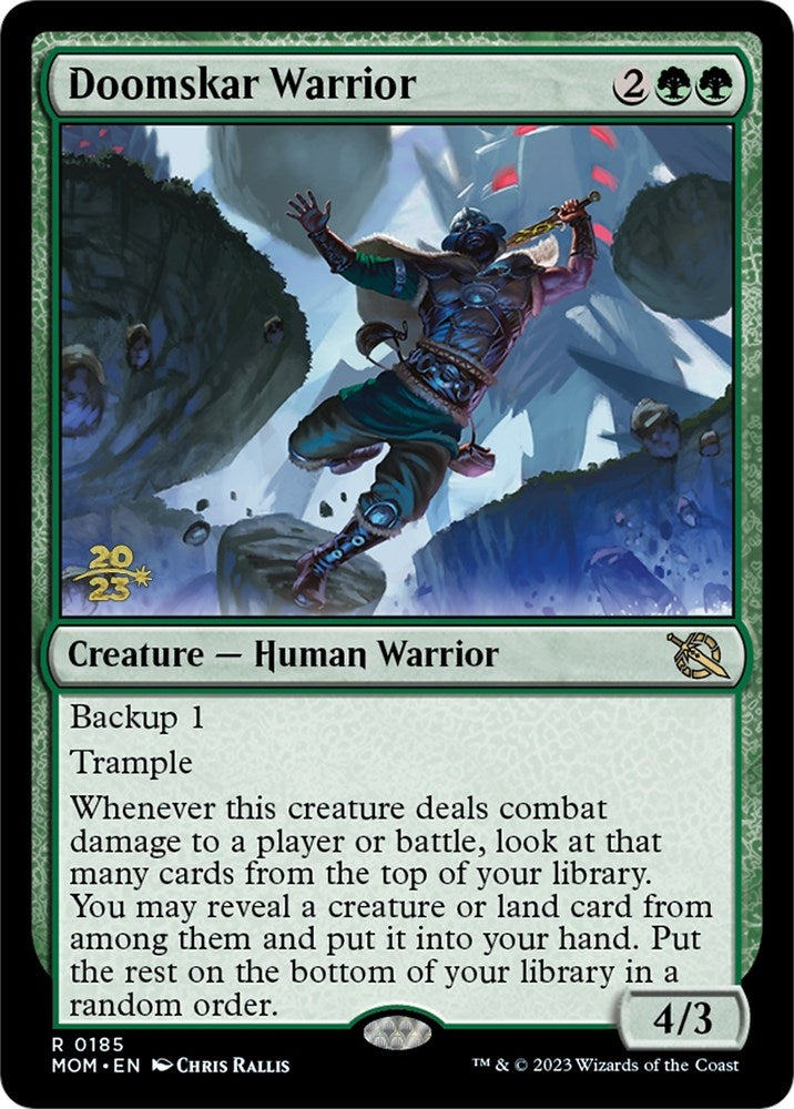 Image for Doomskar Warrior (185) (Prerelease Cards) - Magic: The Gathering