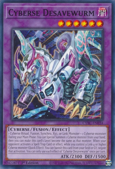 Image for Cyberse Desavewurm (CYAC-EN034) (CYAC) - YuGiOh