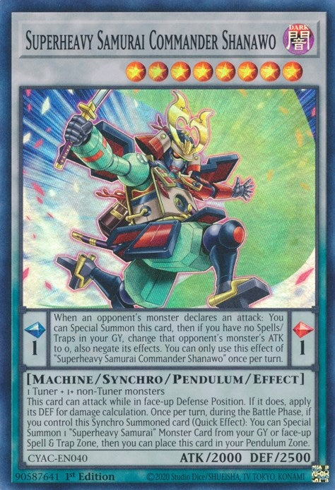 Image for Superheavy Samurai Commander Shanawo (CYAC-EN040) (CYAC) - YuGiOh