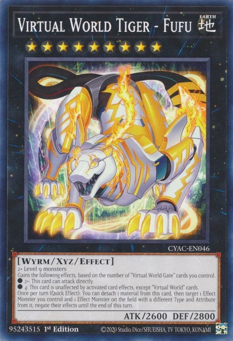 Image for Virtual World Tiger - Fufu (CYAC-EN046) (CYAC) - YuGiOh
