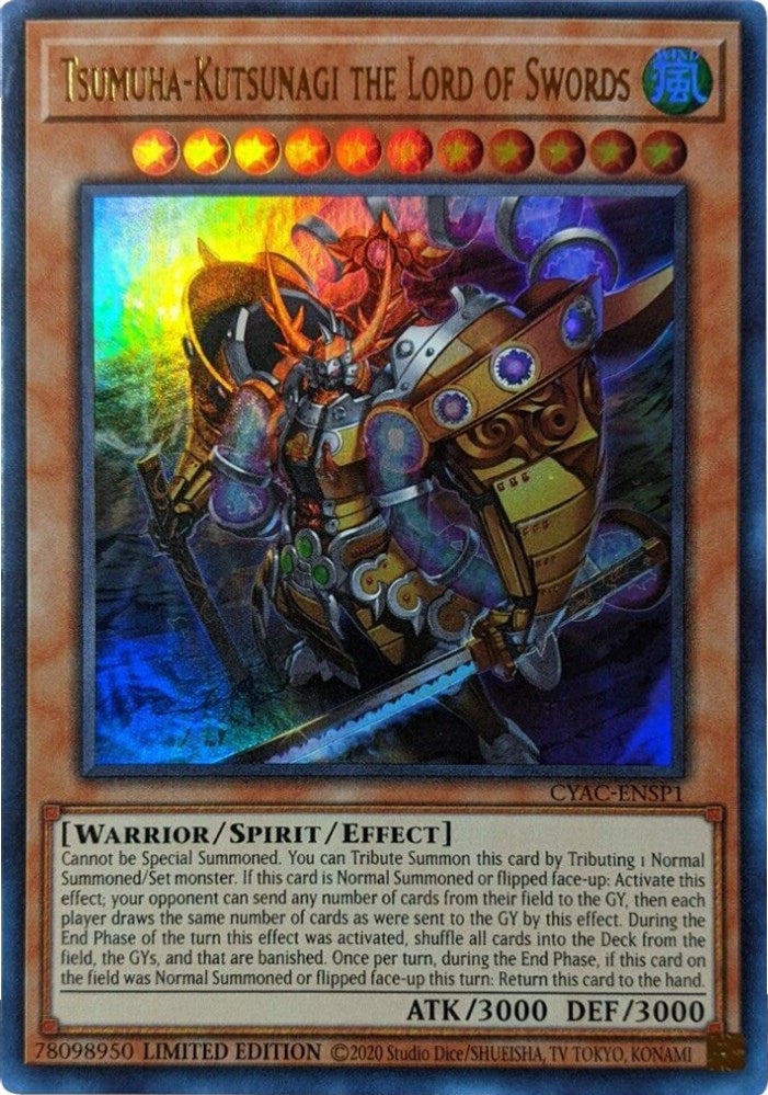 Image for Tsumuha-Kutsunagi the Lord of Swords (CYAC-ENSP1) (CYAC) - YuGiOh