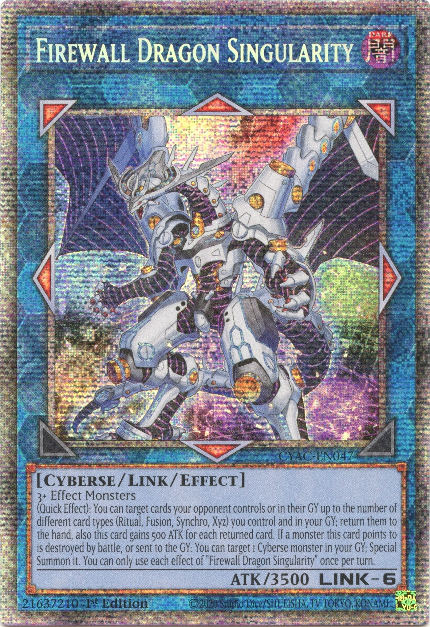 Firewall Dragon Singularity (Starlight Rare) (CYAC-EN047) (CYAC)