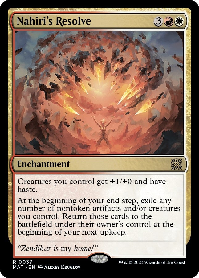 Image for Nahiri's Resolve (37) (March of the Machine: The Aftermath) - Magic: The Gathering