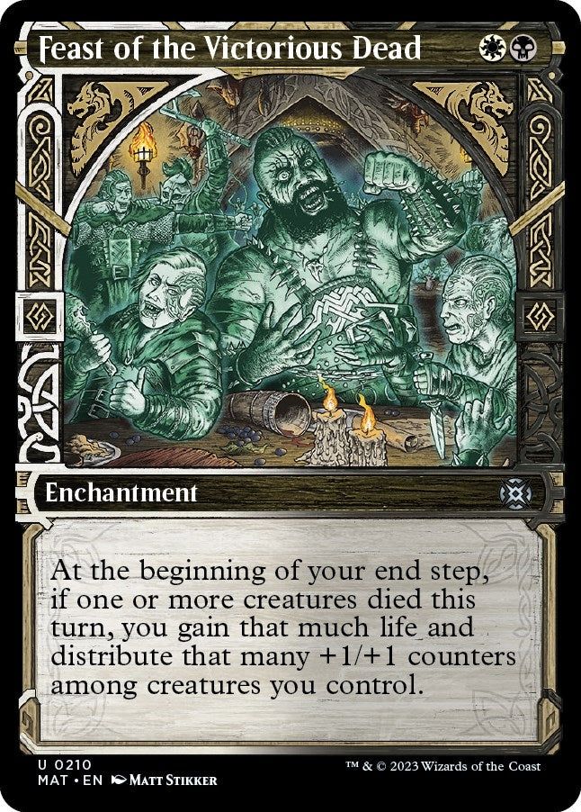 Image for Feast of the Victorious Dead (Halo Foil) (210) (March of the Machine: The Aftermath) - Magic: The Gathering