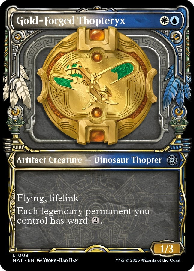 Image for Gold-Forged Thopteryx (Showcase) (81) (March of the Machine: The Aftermath) - Magic: The Gathering