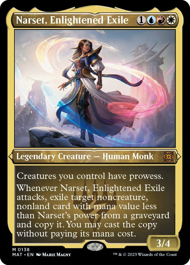 Image for Narset, Enlightened Exile (Foil Etched) (138) (March of the Machine: The Aftermath) - Magic: The Gathering