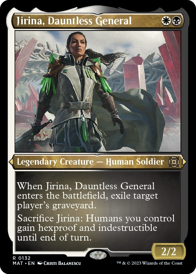 Image for Jirina, Dauntless General (Foil Etched) (132) (March of the Machine: The Aftermath) - Magic: The Gathering