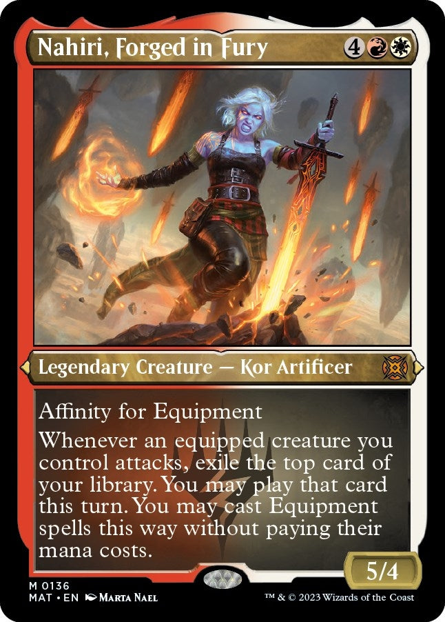 Image for Nahiri, Forged in Fury (Foil Etched) (136) (March of the Machine: The Aftermath) - Magic: The Gathering