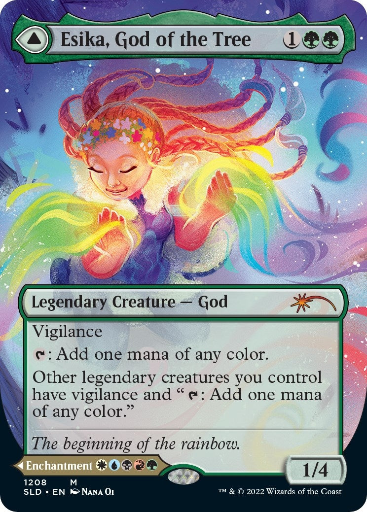 Image for Esika, God of the Tree (Display Commander) - Thick Stock (1208) (Secret Lair Drop Series) - Magic: The Gathering