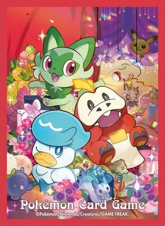 Image for Pokemon TCG: Pokemon Center Japan Exclusive Card Sleeves - Gift of Sprigatito, Fuecoco, & Quaxly (64-Pack) - Card Sleeves