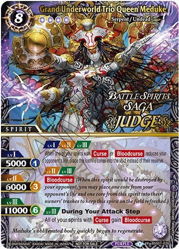 Image for Grand Underworld Trio Queen Meduke (Judge Pack Vol. 1) (BSS01-026) (Battle Spirits Saga Promo Cards) - Battle Spirits Saga