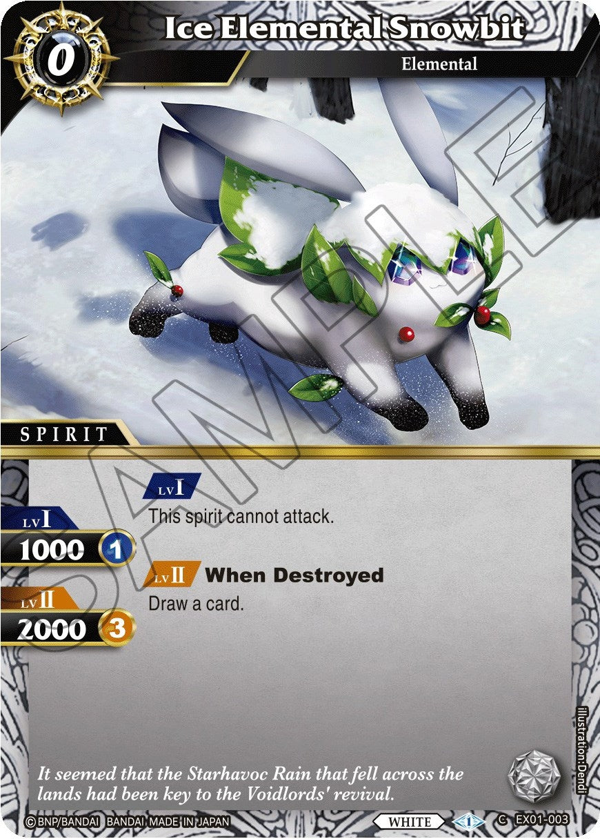 Image for Ice Elemental Snowbit (EX01-003) (Expansion Set 01: Elemental Spark) - Battle Spirits Saga