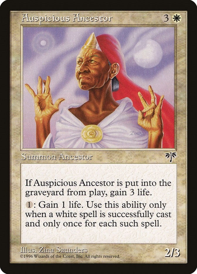 Image for Auspicious Ancestor (Mirage) - Magic: The Gathering