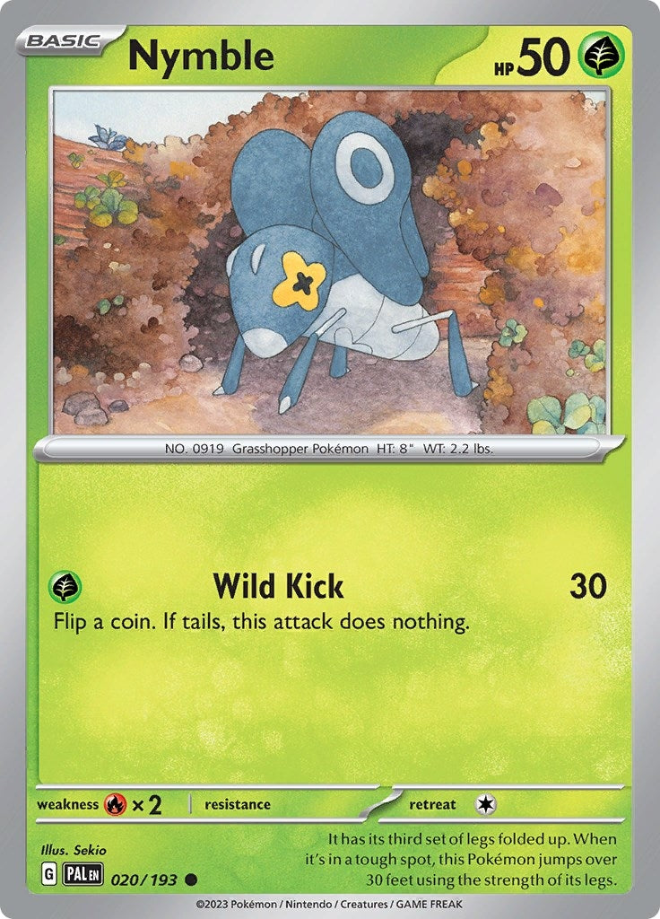 Image for Nymble (020/193) (PAL) - Pokemon