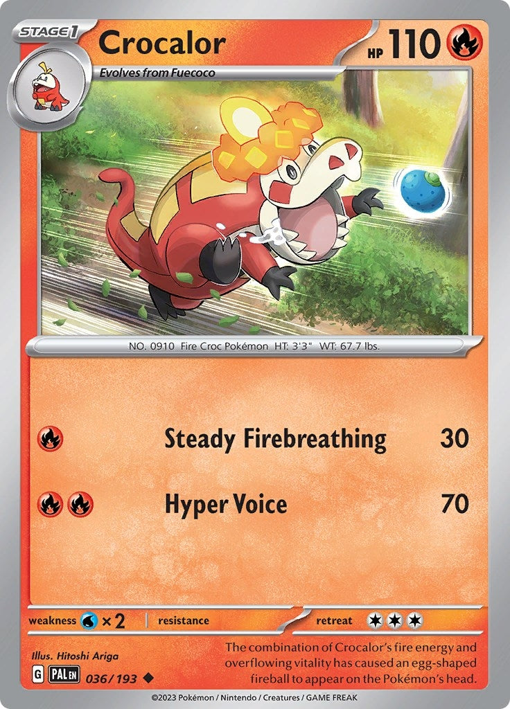 Image for Crocalor (036/193) (PAL) - Pokemon