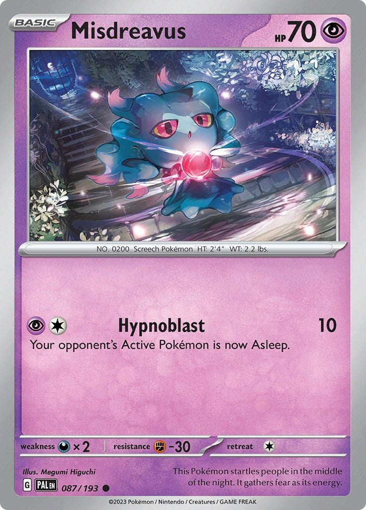 Image for Misdreavus (087/193) (PAL) - Pokemon