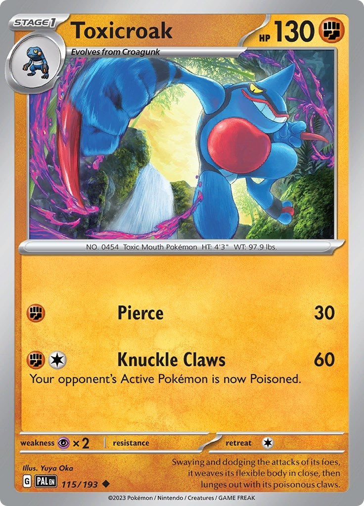 Image for Toxicroak (115/193) (PAL) - Pokemon
